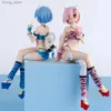 Figure giocattoli d'azione Nuova figura anime Pigiamas Leopard Bikini Seduta Postura Girl PVC Collezione Azione Modello Y240415