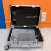 RIW 10A Fashion Trolley Case Designer Suitcase Boarding Case Aluminium Magnesium Eloy 30 26 21 tum stora kapacitetsresor och fritidsbagage