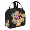 Kawaii Lankybox isolerade lunchpåsar Hög kapacitet Carto Lunch Ctayer Cooler Bag Tote Lunch Box Beach Outdoor Bento Pouch Z6wx#