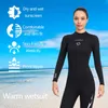 m Neopren Wetsuits Full Body Women Diving Suits Scuba Snorkling Surfing Water Sports Keep Warm Long Sleeve Diving Clothing 240411