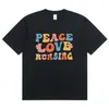 Summer Peace Love Nursing Full Letters Fashion Sports Womens Tshirt Harajuku Graphic Clothing TopDrop Ship 240416