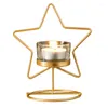 Candlers Nordic Golden Simple Star Christmas Living Room Table Candelabra Ornements Arredamento Casa Home Deccore Cougies