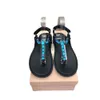 Water Diamond Clamping Flat Bottom Fashion Korean Style Women's Shoes Summer New Guangzhou End High Edition Sandaler