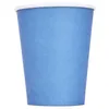 Paignes jetables Paies 40 PCS Papier 9Oz Couleurs unis à unis de la fête d'anniversaire Catering (20 bleu 20 rose)