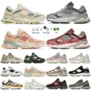 男性向けの新しい9060デザイナーカジュアルシューズ女性9060S Arctic Gray Dark Moss Penny Cookie Pink Sea Sath Blue Haze Workwear Mens Outdoor Trainers Sneakers Balence