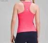 Women's Tanks Camis Lu racerback ebb tanks womens tops and tees long tshirt Women T-shirt Quick-dry Exercise Sports Fitness Tank Top Running Gym Jogging Tops L49