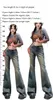 Women's Jeans Bottom For Women Autumn Low Waisted Flare With Classic Do Old Wide Leg Long Denim Pants Fashion Girl's Y2K