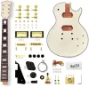 Strumenti per gatti Bad Guitar 6 Strings Solid in mogano trapuntato Mapero Top Top LP Electric Guitar Builder Kit