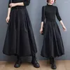 Spódnice A-Linia A-line Kobiety Maxi Eleganckie wełniane wełniane kobiety z kieszeniami projektowymi