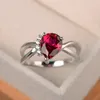 Cluster Rings Clearance Vintage Heart for Women Trendy Retro Cubic Zirconia Ring Classic Copper Manlig kvinnlig engagemang