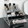 Sombra 3/5/7 Paleta de sombras Organizador da paleta de sombras Clear Acrílico Stand Stand Lipstick Powtop Desktop Cosmetics Prateleira Racker de maquiagem