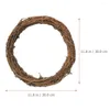 装飾的な花16 PCS Earth Vine Garland Circle Frame FreathDiy Rattan Making Ring