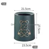 New Waste Bins Large Capacity Bathroom Household Paper Basket Light Luxury Bedroom Kitchen Living Room Trash Cans Cleaning Drop Deliv Dhvoa