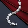 Bracelets de liaison 925 Bracelet de fil de 8 pouces en argent sterling pour femme homme charme de mariage bijoux d'anniversaire cadeau