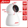 Systeem Anran 1296p IP -camera Wireless Home Security Camera Twoway Audio Surveillance Camera Wifi Night Vision CCTV Camera App Remote