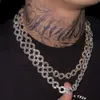 Stijlvol nieuw ontwerp Shining Jewellery Hot Sell Hip Hop Iced Out Out Chain 13mm Infinity Link Chain met VVS Moissanite Diamonddesigner Jewelry