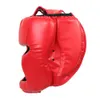 Volledige gedekte PU bokshelm Kinderen volwassenen Muay Thai Training Sparring boks hoofddeksel Gym Equipment Taekwondo Head Guard 240416