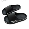 Slippers Men Trend Trend New Summer EVA Bottom Soft Cloud Slides Sapatos de praia leve Male