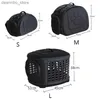 Cat Carriers Crates Houses Eva Cat Slins Schouder Bas Solid Mesh Pet Carrier BA voor katten Dos binnen 7,5 K Rabbit Animals Outdoor Travel Mochila Ato L49