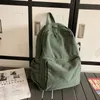 Rugzak mode solide kleur vrouwen canvas vrije tijd meisje reisboek tassen college lady laptop rugzakken eenvoud rucksack