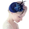 Berets Elegant Millinery Ladies Fascinator Hut Frauen Mode Hochzeit Kopfbedeckung Stirnband für Cocktailhaarzubehör