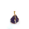 Pendant Necklaces Irregular Raw Stone Rough Original Crystal Quartz Energy Chakra Pendants For DIY Jewelry Making Necklace Accessories