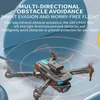 Droni P10 DRONE 4K HD Dual Camera Evita per evitamento pieghevole RC DRON WiFi FPV Flow Ottico Fotografia Aerial Quadcopter Vs F189 24416