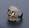 Europese en Amerikaanse vintage persoonlijkheid Punk ringen sieraden mode luxe vergulde schedel scheurende kubieke zirkonia vingerringen 6203768