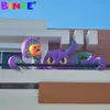 12ft Halloween Giant Inflatables Octopus com abóbora, explosão decorações de diabo com luzes LED para decorações de Halloween ao ar livre