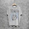 Summer New Men Tshirt Designer High Street Vintage Tees Casual Short Rleeve Shirt Clothing