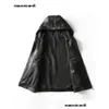 Trench Coats Men's Men S Mauroicardi Spring Automne Luxury Elegant Cool Black Pu Leather