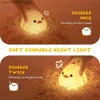 Lampade sfumature LED LED CINET BAY Duck Night Light With Sensor Touch Redance Lampada camera da letto Light Light Q240416