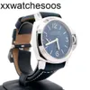 Designer Watch Paneraiss Watch Mechanical Blu Mare Steel 44mm PAM01085- Nuovo di zecca!