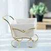 Bougeoirs Creative Candlestick Stand Tea Light Tray Mini Carth Cart Taper Bandleder pour Candy Wedding Coffee Bar à la maison