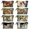 cute Animal Cat Printed Women's Cosmetic Organizer Bag Outdoor Fi Female Makeup Bag Customizable Beach Travel Toiletry Kit G5jq#