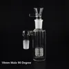 Bongs için nargile cam kül yakalayıcı 90 45 derece 14mm 18mm matris perc glassashcatcher bubbler bong yağ platformları