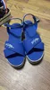 Sandals Womens Womens Casual Wedge Sapatos 2024 Marca de designer de verão Buckle Outdoor Anti Slip Beach Sandals Zapatos Plus Tamanho 35-43 J240416