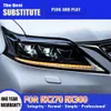 Pour Lexus RX RX300 RX350 Assemblage des phares LED 09-15 Daytime Running Light Streamer Turn Signal lampe de lampe de tête