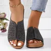 Slippers Women Fashion Wedges Schoenen Summer Hollow Sandals 2024 Designer Platform Beach Dia's Casual Walking Mujer Flip Flops