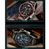 Wristwatches Men's Wooden Analog Quartz Fashionable Multifunctional Display Calendar Luminous Watch Gift For Men