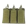 ملحقات Molle Mag Pouch مجلة تكتيكية حقيبة مرنة Opentop Triple Mag Pouch حامل حامل M4 M14 M16 AK AR Hunting Camping