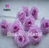 100pcs Purple 8 cm jedwabna sztuczna symulacja kwiat głowica piwonia róży ślub świąteczne dekoracje imprezowe