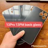 100PCS Big Hole Back Housing Battery Door Glass Cover with Adhesive Replacement for iPhone 13 Mini 13Pro 13 Pro Max with Sticker