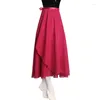 Skirts Women Girls Ballet Wrap Skirt Lady Long Sheer Dance Sexy Dancewear