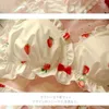 Bras Sets Strawberry mignon de soes de silk lait japonais Set Sous sous-vêtements mous de sous-vêtements Kawaii Lolita et Panty Lingerie rose