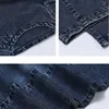 Women's Jeans Womens Autumn Winter High Waist Casual Harlan Pants Loose Female Nine Points Radish Cowboy Fleece Warm Dark Blue