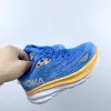 Hoka Clifton 9 Kids Shoes幼児スニーカートレーナーHokas Free People Girls Boyson Running Shoe Designer Youth Runner通気性ブラックホワイトB