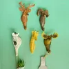 Hooks 3D Resin Animal Head Hanger Wall Hook Coat Decorative Hat Clothes Hangers Jungle Home Decor Girls Room CL90317