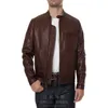 Мужские куртки американский Schott Coffee Knight Pebble Texture Мягкая восковая кожи для кожи мотоцикл кожаные пальто