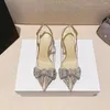 Dress Shoes Comemore Fashion Women Wedding Shoe Hoge Heel 8cm Transparante boog puntige teen Stiletto Heels Luxe dames